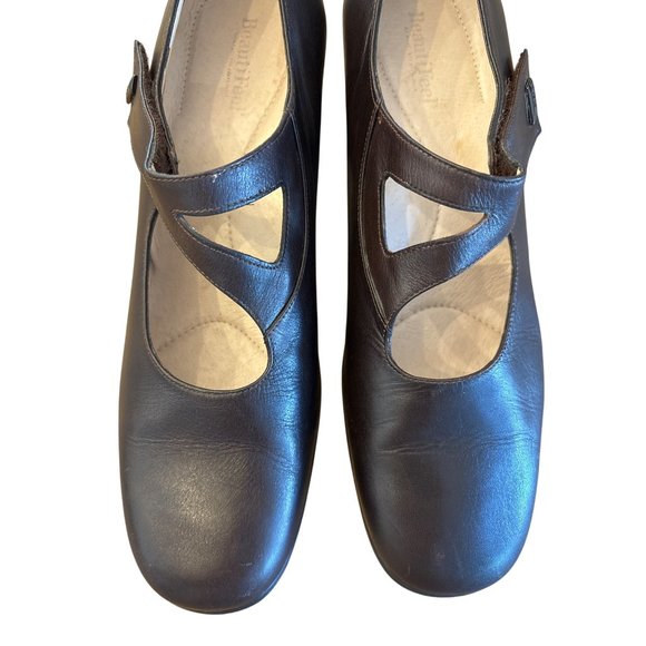 BeautiFeel Katherina Pump Brown Leather Comfort Shoes Mary Jane Size 42/‎ 11 - Picture 5 of 14